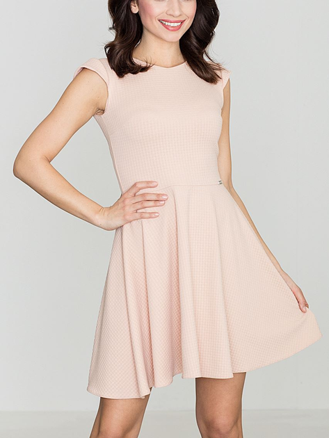 Плаття коротке літнє жіноче Lenitif K162 XL Рожеве (5902194307024) - зображення 1