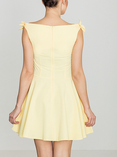 Плаття коротке літнє жіноче Lenitif K170 XL Жовте (5902194307307) - зображення 2