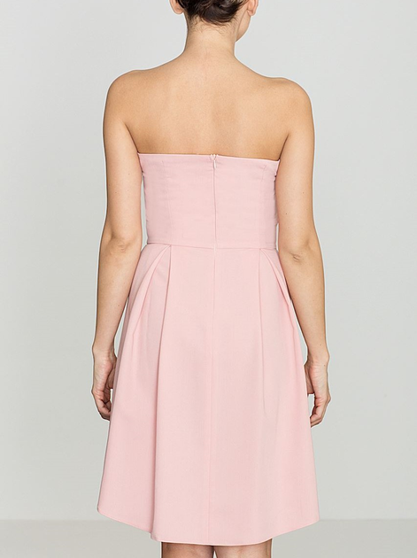 Плаття коротке літнє жіноче Lenitif K368 L Рожеве (5902194330008) - зображення 2