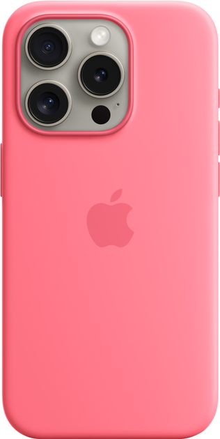 Панель Apple MagSafe Silicone Case для Apple iPhone 15 Pro Pink (MWNJ) - зображення 1
