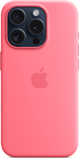 Панель Apple MagSafe Silicone Case для Apple iPhone 15 Pro Pink (MWNJ) - зображення 2
