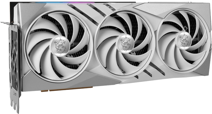 Відеокарта MSI PCI-Ex GeForce RTX 4080 Super 16G Gaming X Slim White 16GB GDDR6X (256bit) (2625/23000) (2 x HDMI, 2 x DisplayPort) (RTX 4080 SUPER 16G GAMING X SLIM WHITE) - зображення 2