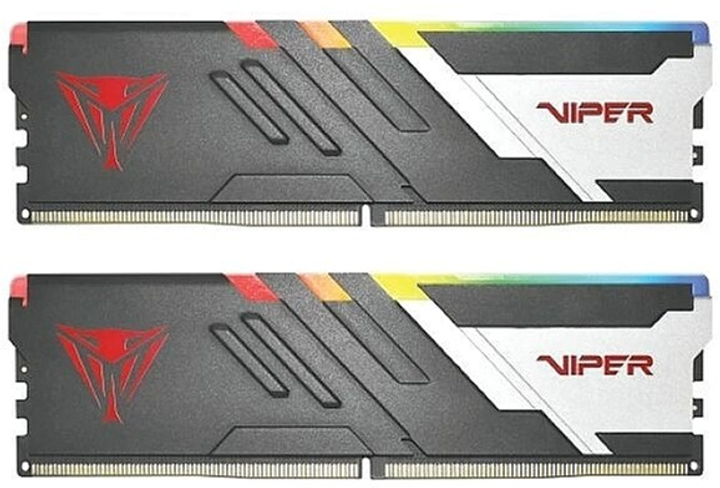 Pamięć RAM Patriot DDR5-7000 32768MB PC5-56000 (Kit of 2x16384) Viper Venom RGB Black (PVVR532G700C32K) - obraz 1