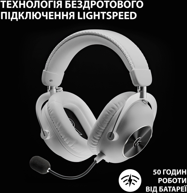 Słuchawki Logitech G Pro X 2 Lightspeed Wireless White (981-001269) - obraz 4