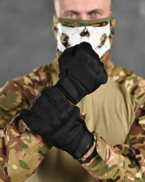 Тактичні рукавички kalaud чорні M - зображення 2