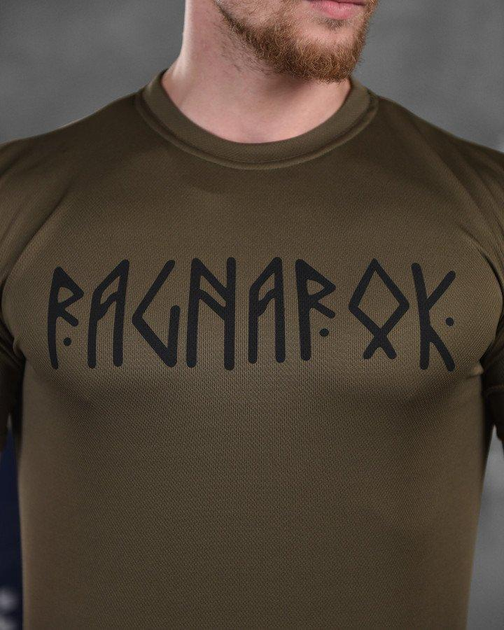 Тактическая потоотводящая футболка Oblivion tactical RAGNAROK олива L - изображение 2