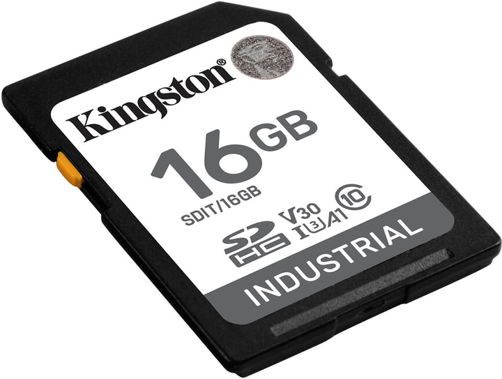 Карта пам'яті Kingston SDHC 16GB Industrial Class 10 UHS-I U3 V30 А1 (SDIT/16GB) - зображення 2