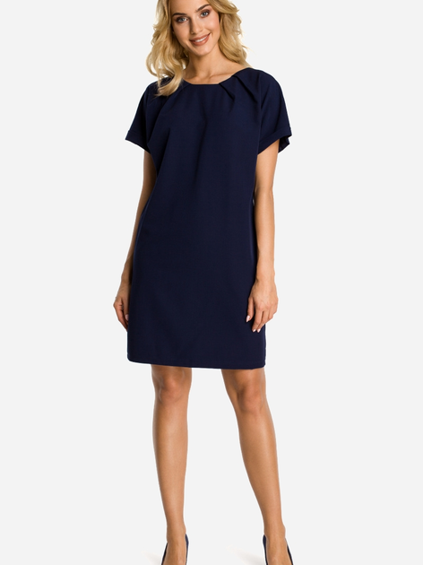 Плаття-футболка коротке літнє жіноче Made Of Emotion M337 M Темно-синє (5902041197204) - зображення 1