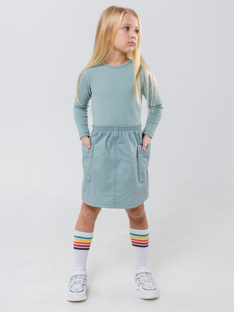 Акція на Дитяче плаття для дівчинки NEWGEN Катрін 24С-064 98 см М'ятне від Rozetka