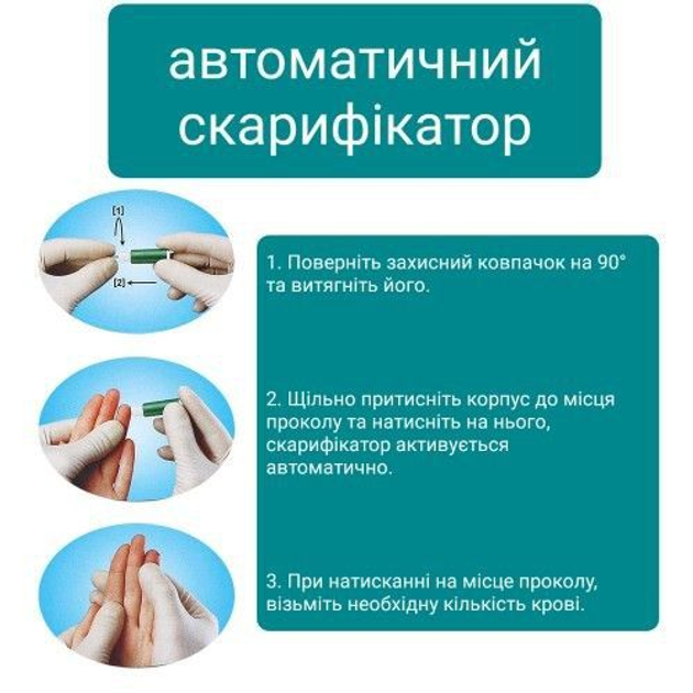 Комбінований тест на 4 інфекції: ВІЛ 1/2 (ВИЧ 1/2), гепатиту В(HBsAg), гепатит С, сифіліс, в комплекті з ланцетами спиртовими серветками - изображение 4