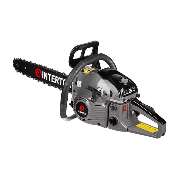 Мотопила цепная 2,2 кВт., 52 см3, шина 45 см., 3200 об/мин. INTERTOOL DT-2208 - Фото 8 Мотопила цепная 2,2 кВт., 52 см3, шина 45 см., 3200 об/мин. INTERTOOL DT-2208 - изображение 8