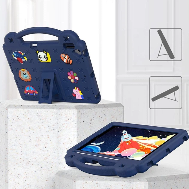 Чехол детский STR EVA с подставкой для Apple New iPad 2017 (9.7 дюймов) Dark Blue - Фото 4 Чехол детский STR EVA с подставкой для Apple New iPad 2017 (9.7 дюймов) Dark Blue - изображение 4