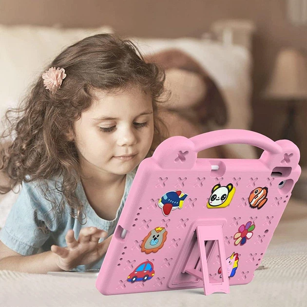 Чехол детский STR EVA с подставкой для Apple New iPad 2017 (9.7 дюймов) Pink - Фото 4 Чехол детский STR EVA с подставкой для Apple New iPad 2017 (9.7 дюймов) Pink - изображение 4