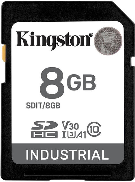 Карта памяти Kingston SDHC 8GB Industrial Class 10 UHS-I U3 V30 А1 (SDIT/8GB) - изображение 2