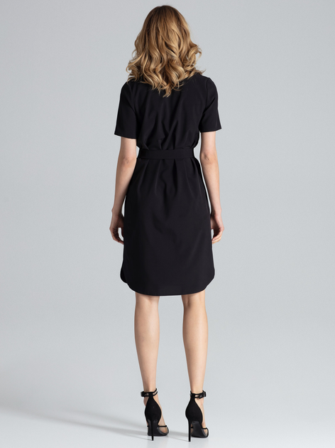 Плаття-футболка міді літнє жіноче Figl M669 S Чорне (5902194368018) - зображення 2