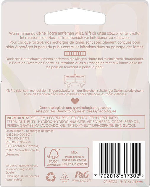 Wymienne wkłady do maszynki do golenia Gillette Venus Satin Care 3 szt (7702018617302) - obraz 2