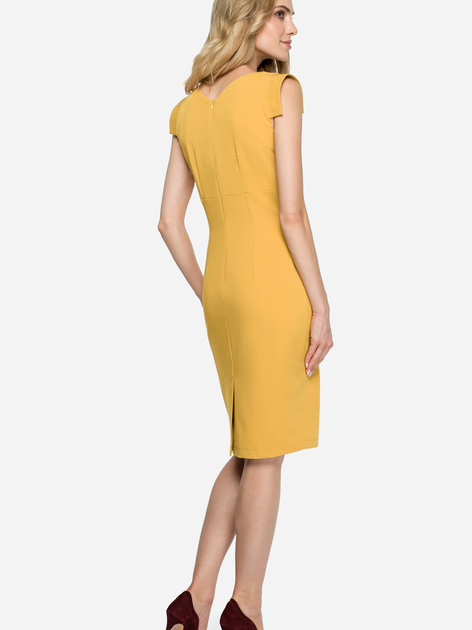 Плаття міді літнє жіноче Stylove S121 XL Жовте (5903068421891) - зображення 2