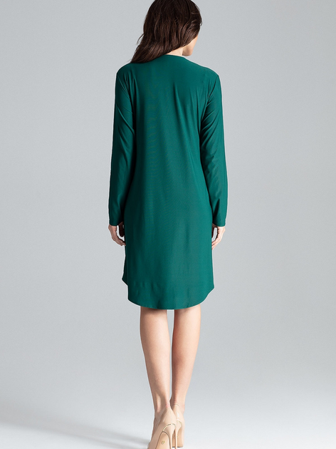 Плаття-сорочка міді літнє жіноче Lenitif L031 M Зелене (5902194365581) - зображення 2