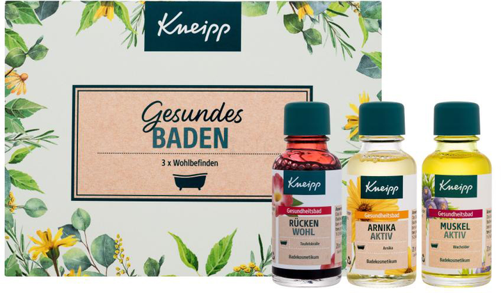 Zestaw olejków do kąpieli Kneipp Bath Oil Healthy Bathing Back Comfort Herbal Devil's Claw 20 ml + Arnica 20 ml + Muscle Active Health 20 ml (4008233165981) - obraz 2