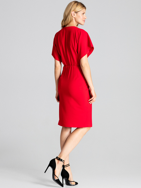 Sukienka midi letnia damska Figl M687 S Czerwona (5902194375559) - obraz 2