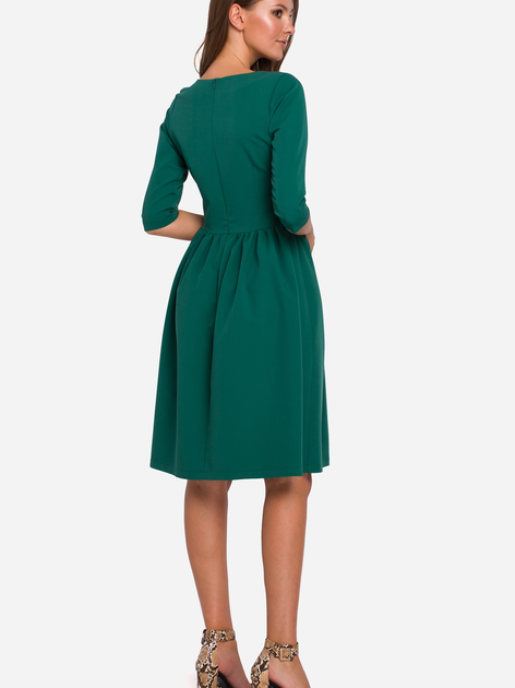 Плаття міді літнє жіноче Makover K010 S Зелене (5903068458965) - зображення 2