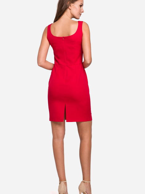 Плаття коротке літнє жіноче Makover K022 M Червоне (5903068460500) - зображення 2