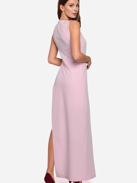 Sukienka damska wieczorowa Makover K026 XL Różowa (5903068461224) - obraz 2