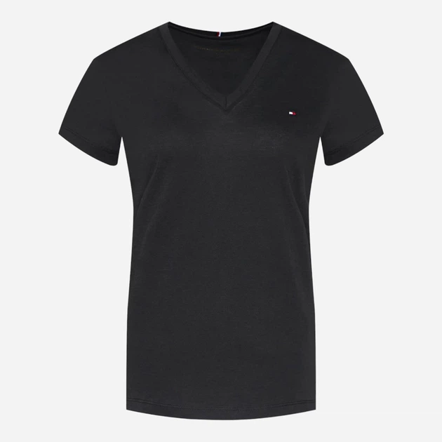 Футболка жіноча Tommy Hilfiger WW0WW24969-017 L Чорна (8719857916748) - зображення 5