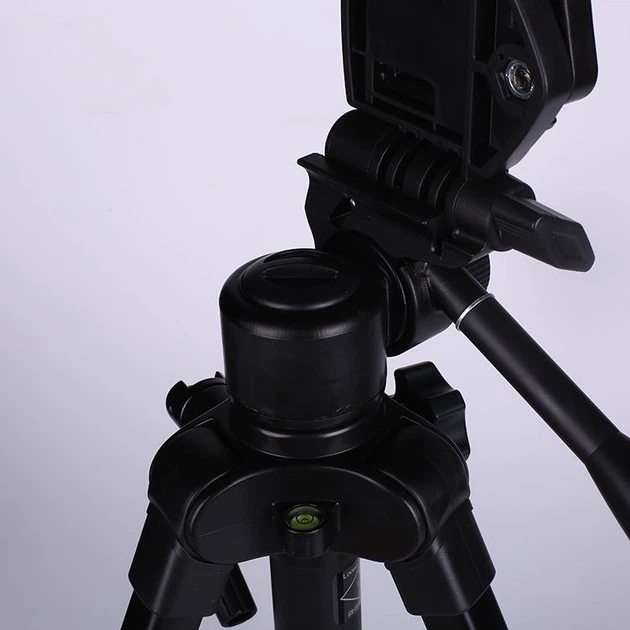 Профессиональной штатив усиленный с пультом TriPod UTM 1.35 м для смартфона, камеры Черный - изображение 9