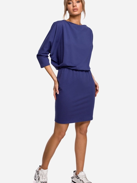 Плаття коротке осіннє жіноче Made Of Emotion M495 S-M Синє (5903068475900) - зображення 1
