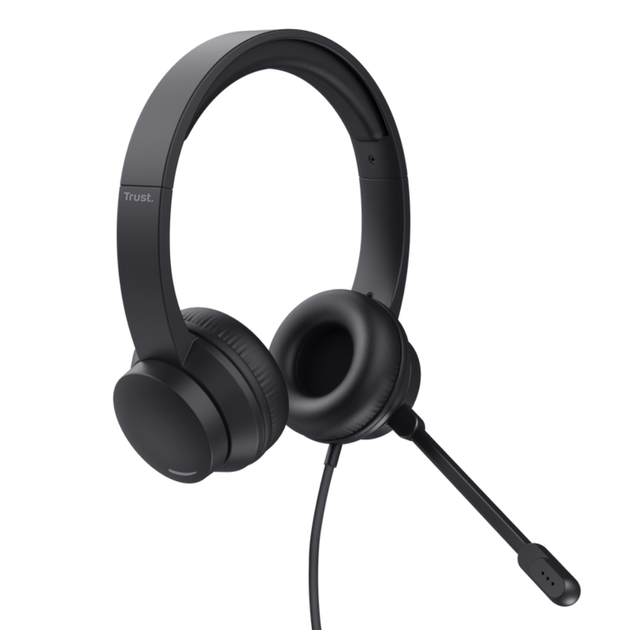Наушники Trust Ayda USB PC headset проводные 1.8м Черный (25088) - изображение 5