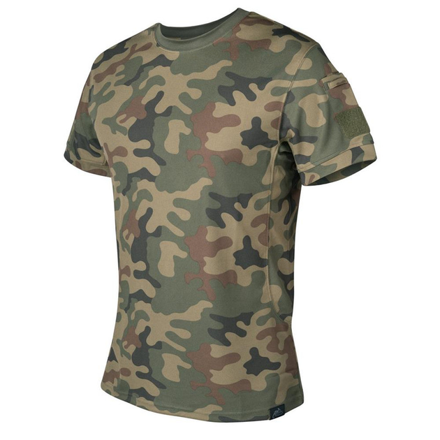 Футболка тактична Helikon-Tex Термоактивна M Камуфляж TACTICAL T-SHIRT - TOPCOOL WOODLAND (TS-TTS-TC-04-B04-M) - зображення 1