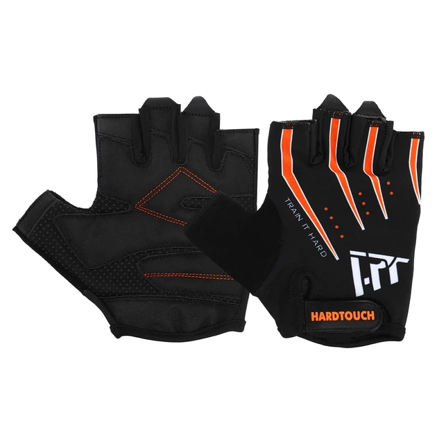 Перчатки для фитнеса и тренировок HARD TOUCH FG-005 XL Черный/Оранжевый - изображение 12