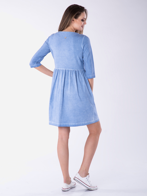 Sukienka trapezowa damska mini Look Made With Love 405F L-XL Niebieska (5903999305123) - obraz 2