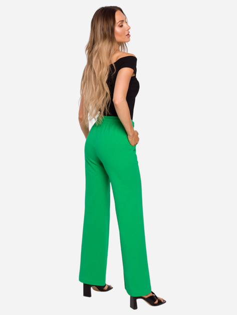 Spodnie dresowe damskie eleganckie Made Of Emotion M675 XXL Zielone (5903887665377) - obraz 2