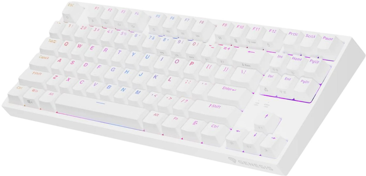 Klawiatura przewodowa Genesis Thor 404 TKL Kailh Box Brown V2 USB-A Biała (NKG-2072) - obraz 5
