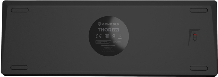 Klawiatura bezprzewodowa Genesis Thor 660 RGB Brown Switch Black (NKG-1914) - obraz 5