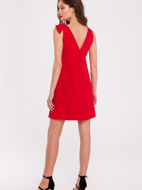 Sukienka krótka letnia damska Makover K128 XL Czerwona (5903887667968) - obraz 2