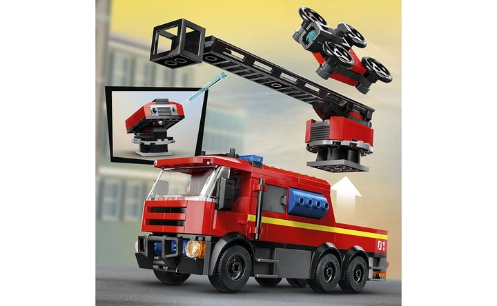 Конструктор Lego City Пожарное депо с пожарной машиной, 843 детали 60414 - Фото 6 Конструктор Lego City Пожарное депо с пожарной машиной, 843 детали 60414 - изображение 6