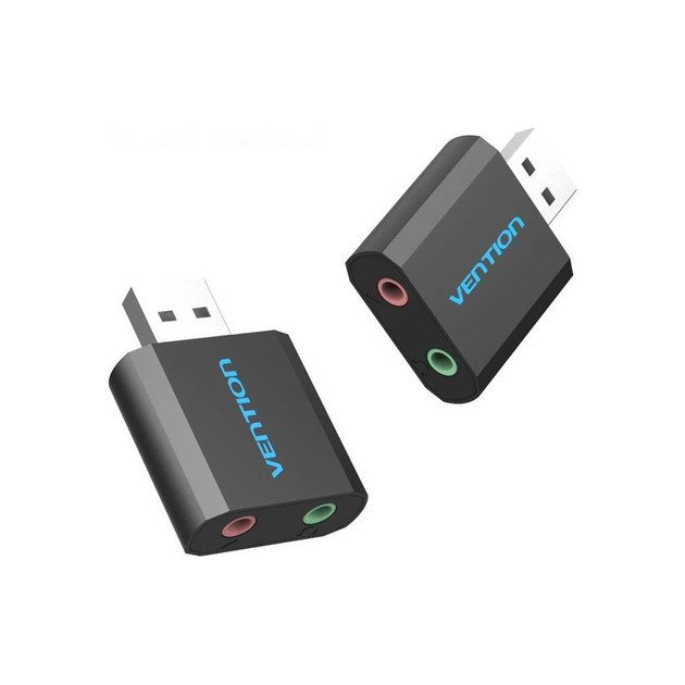 Внешняя звуковая карта Vention USB External Sound Card (VAB-S17-B) - адаптер - изображение 2