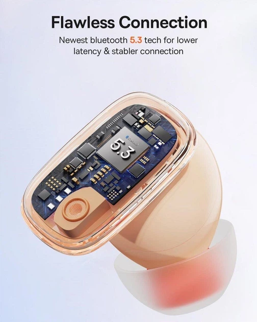 Навушники Baseus AirNora 2 True Wireless Earphones Gradient Orange - изображение 6