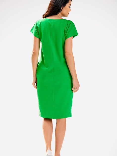 Плаття-футболка коротке літнє жіноче Infinite You M301 S Зелене (5902360578715) - зображення 2