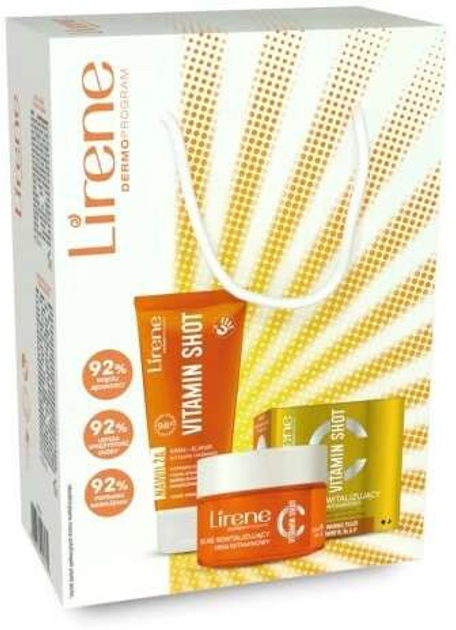 Zestaw Lirene Vitamin Shot Krem witaminowy 50 ml + Krem do rąk 75 ml (5900717016170) - obraz 1