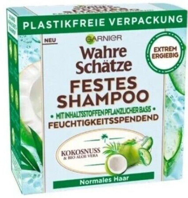 Stały szampon do włosów Garnier Original Remedies Shampoo Solido Kokos & Aloe Vera 60 g (3600542373678) - obraz 1
