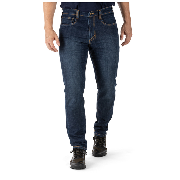 Штани тактичні джинсові 5.11 Tactical Defender-Flex Slim Jeans W33/L36 Stone Wash Indigo - зображення 1
