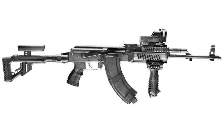 Цевье тактическое FAB для AK 47/74, 4 планки Black - изображение 2