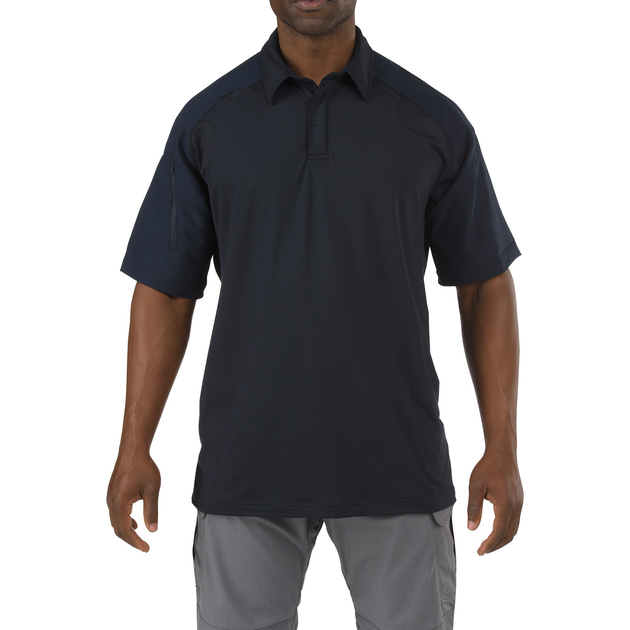 Футболка Поло тактическая с коротким рукавом 5.11 RAPID PERFORMANCE POLO - SHORT SLEEVE L Dark Navy - изображение 1