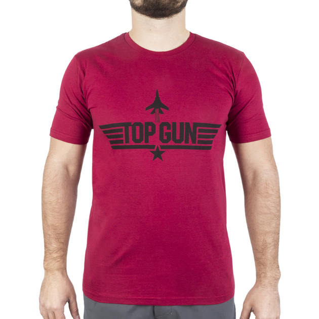 Футболка з малюнком Sturm Mil-Tec Top Gun T-Shirt S Red - зображення 1