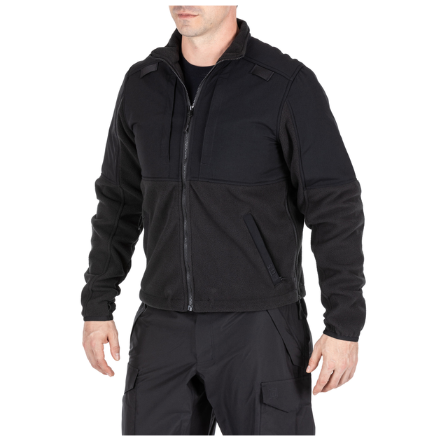 Куртка тактична флісова 5.11 Tactical Fleece 2.0 M Black - зображення 2
