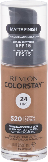 Podkład matujący Revlon Colorstay SPF 15 520 Cocoa 30 ml (309970002718) - obraz 1